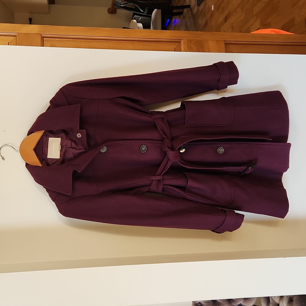 Banana Republic Plum Peacoat
